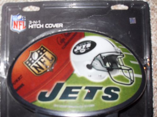 New 3-n-1 hitch cover nfl ny jets 8.5&#034;x5.5&#034;  made in usa  jets jets jets