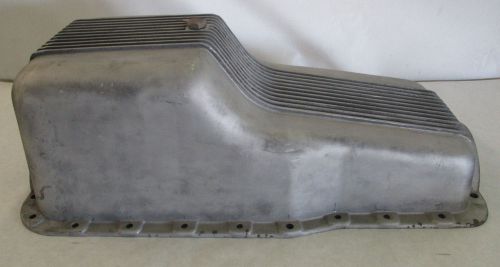 Ford cal custom finned aluminum oil pan vintage hot rat rod gasser j11219