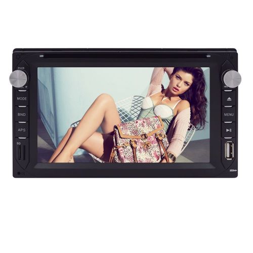 Double 2din 6.2" car stereo cd dvd player usb sd bluetooth fm radio in dash bt w
