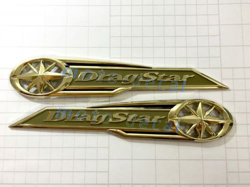 Drag fairing gas tank emblem badge plastic decal yamaha drag star 400 650 bling