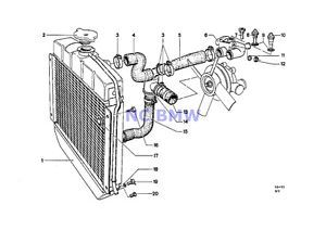 Bmw genuine radiator cooling system thermostat divider 114