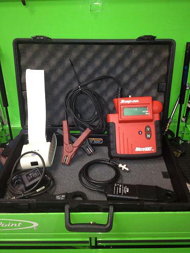 Snap on micro vat battery & charging system tester with printer & amp clamps