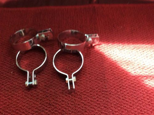 Harley panhead, shovelhead, knucklehead 3&#034; chrome exhaust clamps