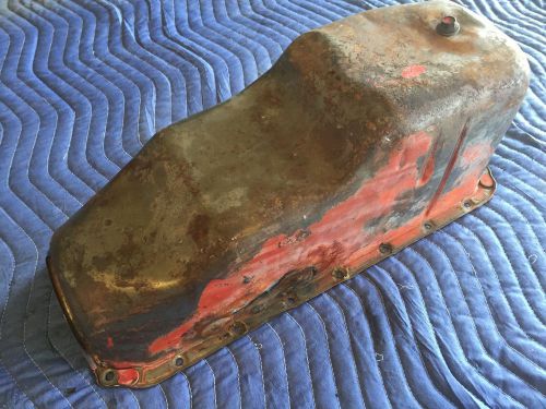 1957-1962 corvette oil pan original damaged ncrs