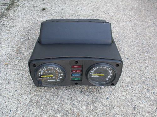 93 polaris xlt l/c snowmobile gauge pod &amp; gauges 94 95 580 600 wedge chassis