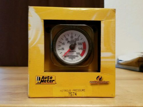 Auto meter 7574 phantom ii 2-1/16&#034; electric nitrous pressure gauge, 0-1600psi