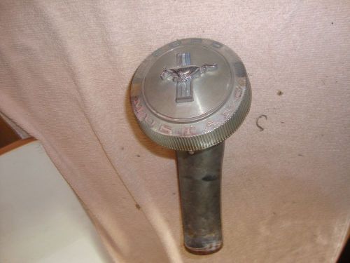 &#039;66 mustang gas fuel cap with security cable and fuel fill tube