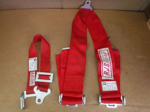 Rjs racing safety harness seat belts red sfi 16.1  &lt;&gt;