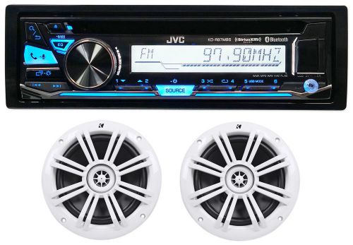 Jvc kd-r97mbs marine cd receiver w/ bluetooth+(2) kicker 1500 watt 6.5&#034; speakers