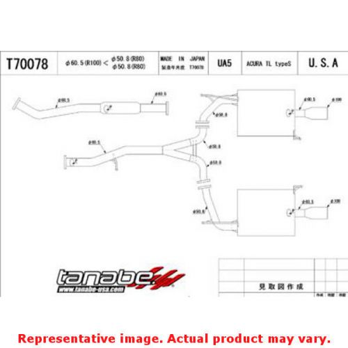 Tanabe medalian exhaust - medalion touring t70078 fits:acura 2001 - 2003 tl typ