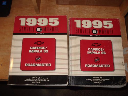 1995 chevy impala ss caprice shop manual set original service books