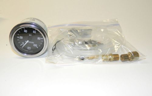 Stewart warner deluxe series mechanical oil pressure gauge 2 1/16&#034; dia 82323 new