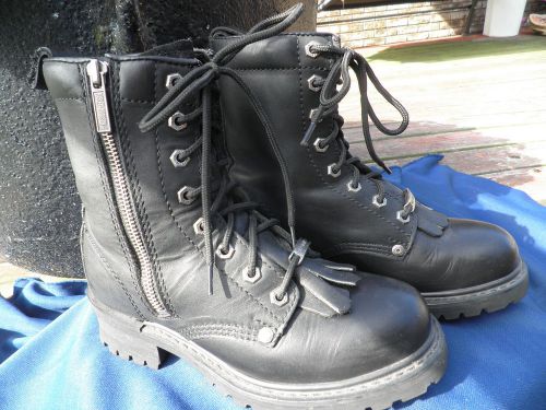 Harley-davidson women's leather boots / size 8 m usa
