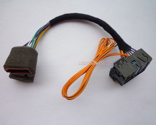 Stereo connector wire harness aftermarket install for bmw audi vw rcd310 rcd510