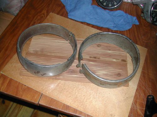 Fiat 600 used chrome headlight door set  project