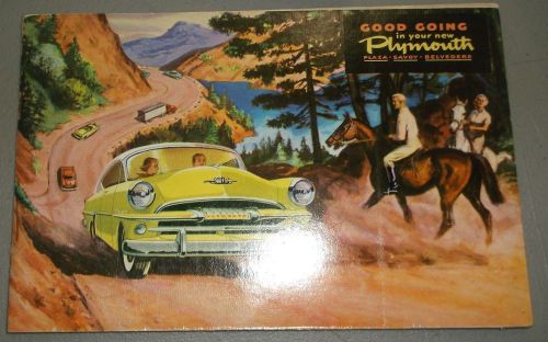 1954 plymouth  owners manual original plaza savoy belvedere + 2 supplements
