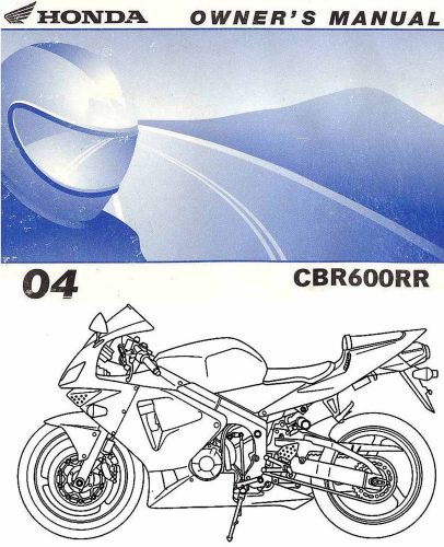 2004 honda cbr600rr motorcycle owners manual -cbr 600 rr--honda--cbr600 rr