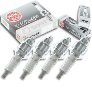 4pcs 60-76 hardin h295j ngk v-power spark plugs kit set engine ei