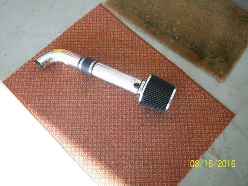 Black cold air induction intake kit+filter chevy 97-03 s10 pickup 2.2 base/ls/ss