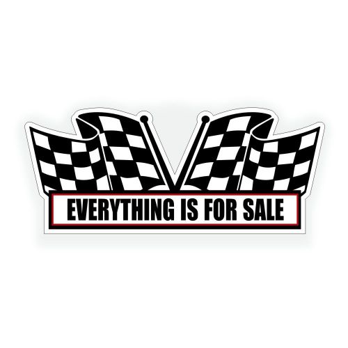 Everything is for sale engine air cleaner decal for classic race show muscle car