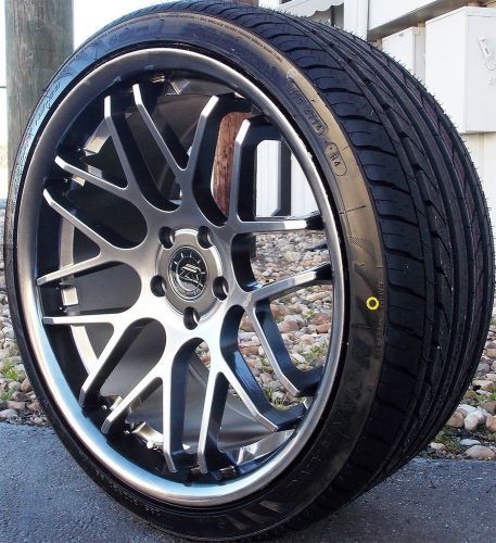 20&#034; platinum dc8 concave wheels tires 20x8.5 20x10 5x114.3 rims mustang 05-15