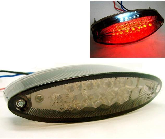 Smoke led tail brake light for arctic cat atvs 4x4 snowmobile sno pro sabercat