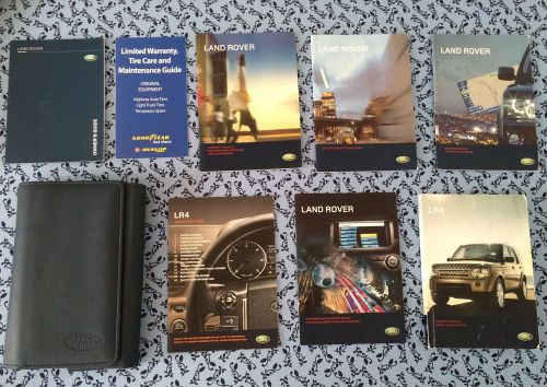 2009 land rover lr4 owners manual w/ navi books complete oem set