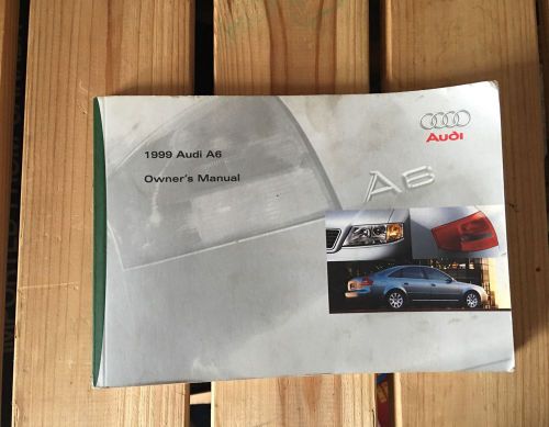 1999 audi a6 owners manual a-6  quattro owner&#039;s oem
