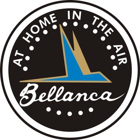 Bellanca yoke aircraft logo decal/sticker 1 1/2''diameter!