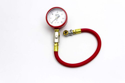 Afco racing products tire pressure gauge 30# red 2.5in