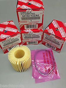 Genuine oil filter fits toyota corolla matrix prius scion 04152-yzza6 set 5 five