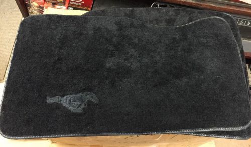 Early model ford mustang floor mats pony logo ebony on ebony 4k98/151