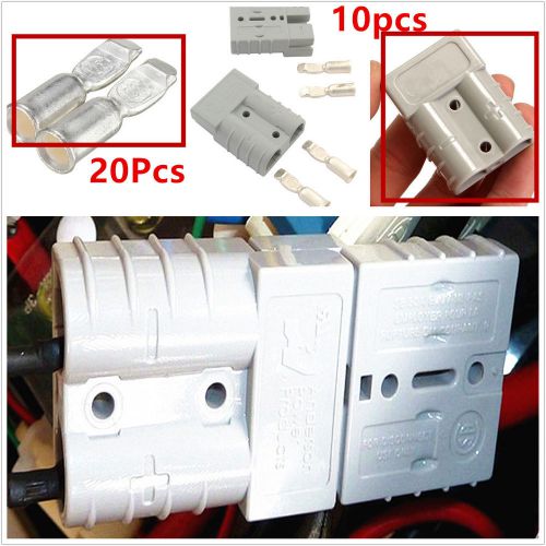 Battery quick connector kit 50a 6awg plug connect disconnect winch trailer 10pcs