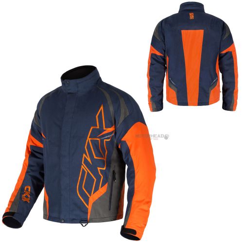 Snowmobile ckx rush jacket men navy blue orange 3xlarge snow winter coat adult