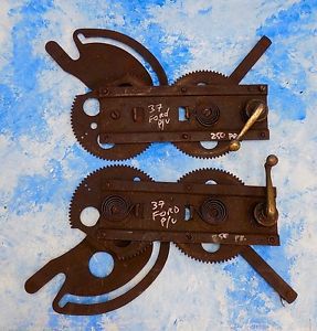 1935 1936 1937 ford truck window regulators - matched pair xlnt cond w/ handles