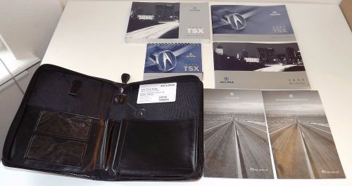 Original acura 2004 tsx reference owner’s manual w/ supplements &amp; case