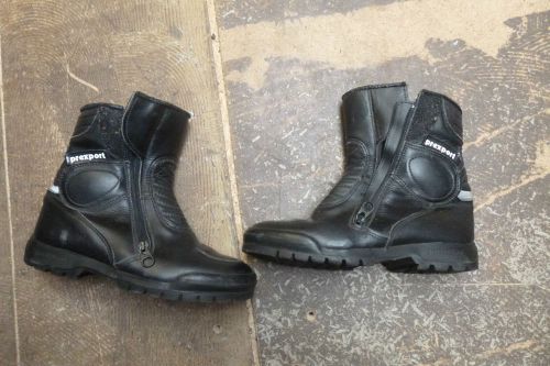 Childs motorcycle leather boots shoes size 6 prexport