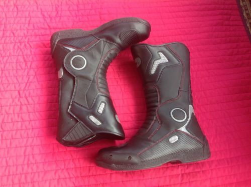 Crane leather motorbike boots, 10 uk