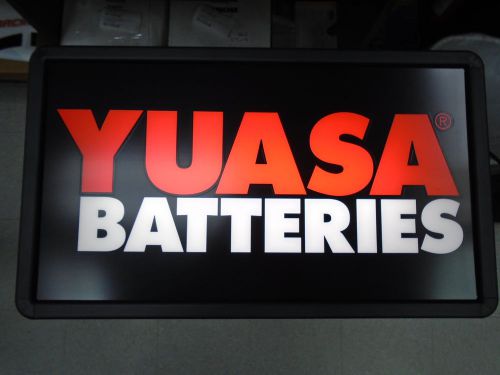 Yuasa batteries fluorescent lighted 22x12 sign lit battery yua-sign p/n 99030105