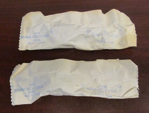 1968-72 nos mustang/torino &amp; 68-70 shelby black door window handle knobs