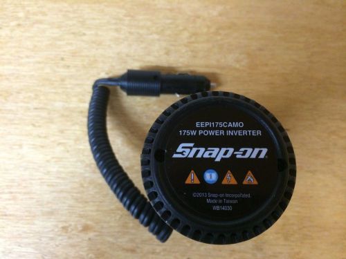 * new *  snap on power inverter, 12 vdc to 110 ac 175 watts  eepi175camo