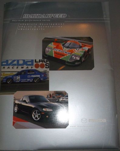 Mazda speed motorsport press kit and cd rom brochure 2003