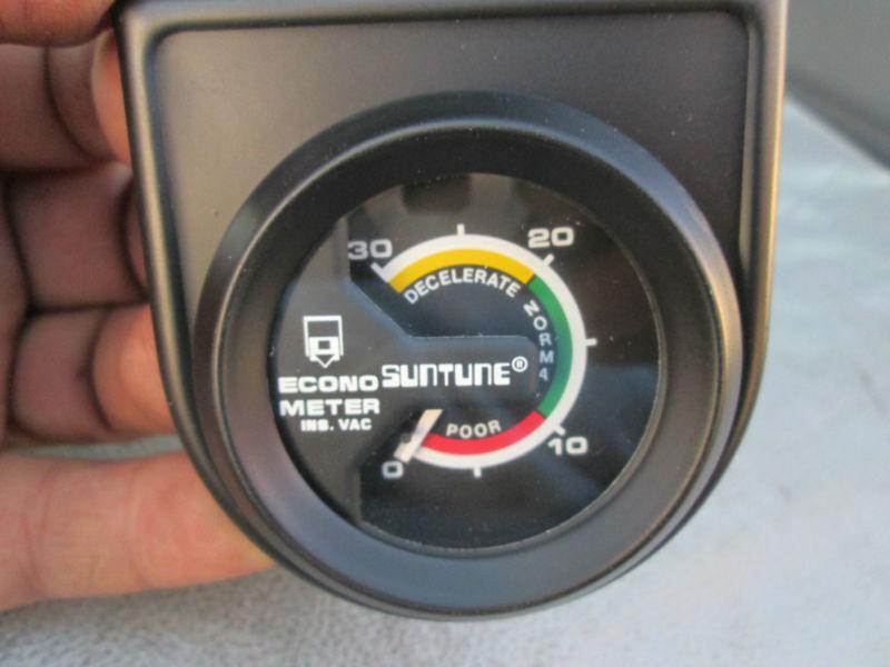 Nos 2'' suntune econometer-engine vacuum gague-includes all hardware & panel