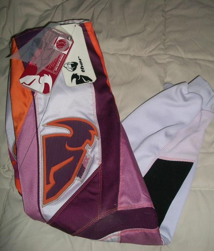 New w/ tags! mx thor motocross / motorcycle pants women size 30 waist
