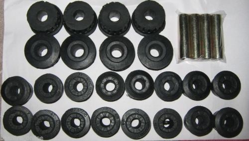 Suzuki sj samurai front &amp; rear leaf spring bushings + 4 spacers set 85 86-95 new