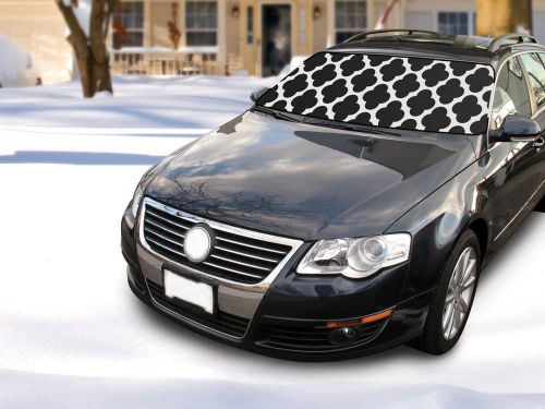 Winter windshield cover - black