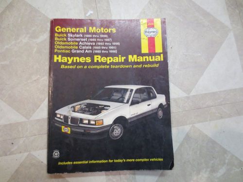 Repair manual haynes 38025 buick oldsmobile pontiac