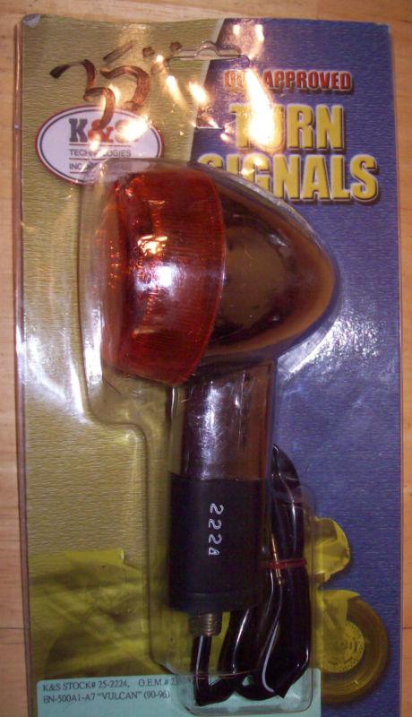 New a/m k&s 1990-1996 kawasaki en500 a  vulcan left rear turn signal 25-2224