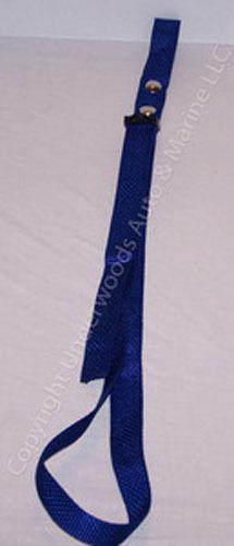 Adjustable boat fender bumper strap blue usa made