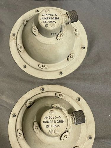 WWII nos GRIMES Aircraft Identification LIGHT ASSEMBLY AN3096 Red Amber, US $39.99, image 6